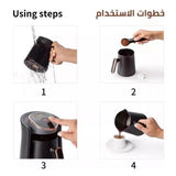 OK006 ارزوم ماكينة قهوة اوكا مينيو ديو اسود ونحاسي