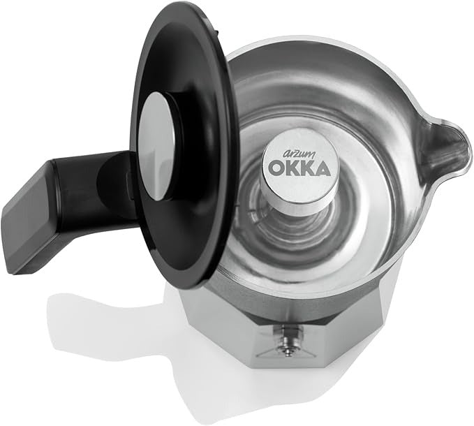 OK0027 ارزوم ابريق قهوة اوكا ريتش فضي