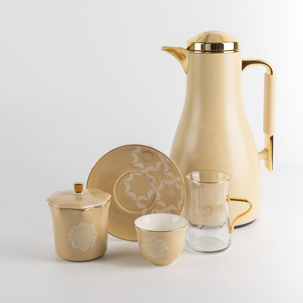 Octara Full Hospitality Set 21 Pieces - Ivory + Gold