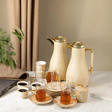 Octara Full Hospitality Set 21 Pieces - Ivory + Gold