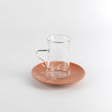Okhtara Full Hospitality Set 21 Pcs - Matte Red Brown + Silver