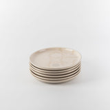 Okhtara 9-Piece Cake Serving Set - Beige + Silver