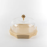 Oktara 9-piece Cake Serving Set - Ivory + Gold