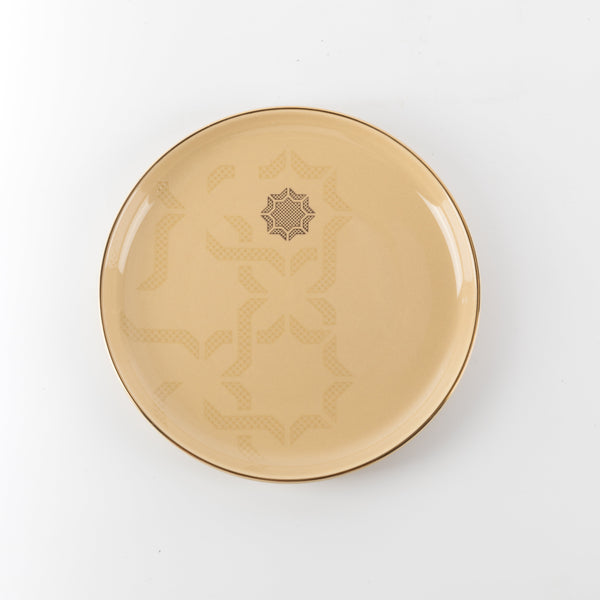 Oktara 9-piece Cake Serving Set - Ivory + Gold