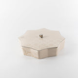 Large Date Box from Octara - Beige + Silver
