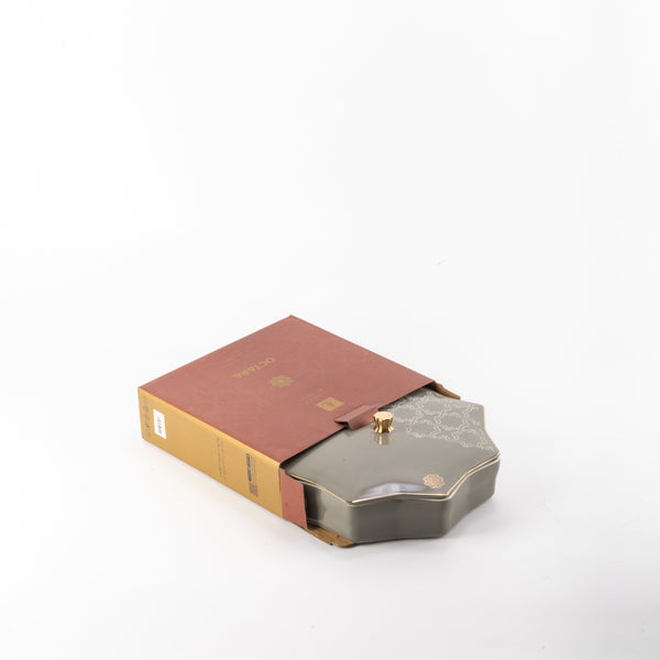 Large date box by Octara – grey + gold