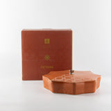 Large Tamarind by Oktara - Matte Red Brown + Silver
