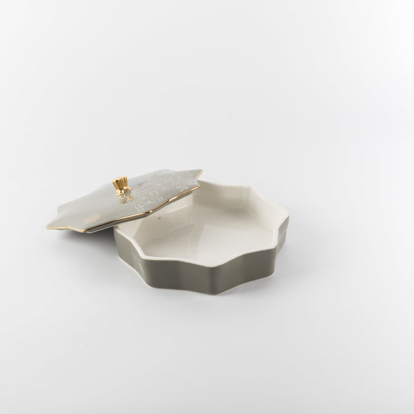 Okhtara Medium Tumriyah – Grey + Gold