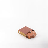 Medium Date Holder from Octara - Matte Reddish Brown + Silver