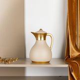 One Teapot/Coffee Pot by Nurhan - Beige + Matte Gold