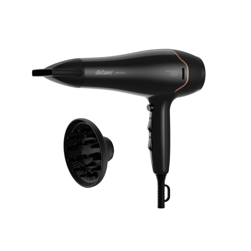 Ar5122 ارزوم مجفف شعر 2300واط اسود
