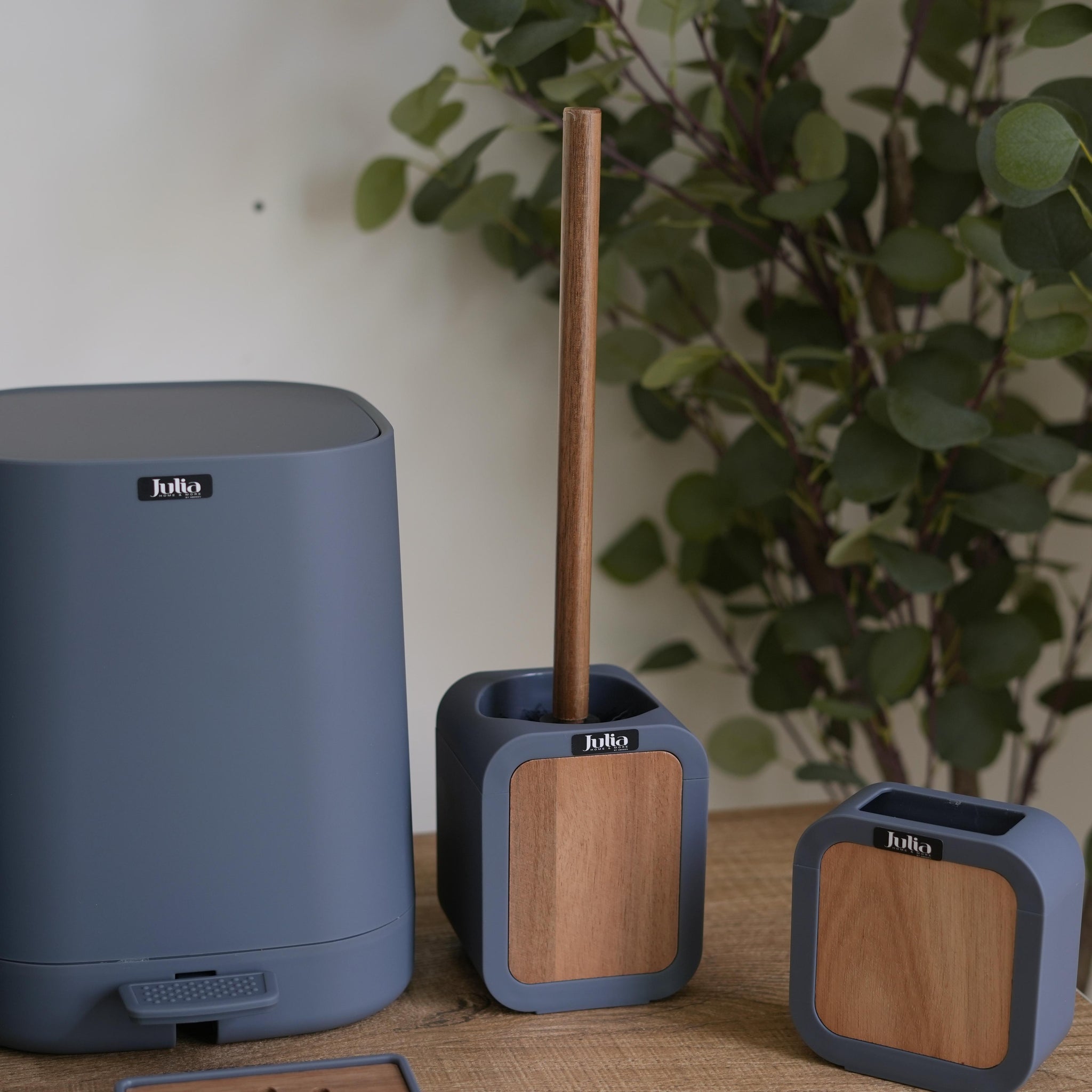 جوليا طقم حمام 5 قطع رمادي