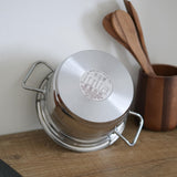 جوليا طنجرة ستيل بيدين وغطاء 18سم