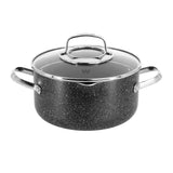 A1371 Korkmaz Galaxy Granite Cookware Set, 7 Pieces