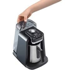 Ok0038 ارزوم ماكينة قهوة اوكا ريتش برو بلس اسود وفضي