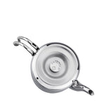 A227-01 Korkmaz Erna Steel Teapot Set, Silver