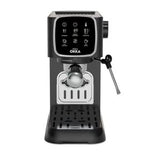 OK0034 ارزوم ماكينه  اسبريسو نصف اوتوماتيك 1.1لتر اسود و كروم
